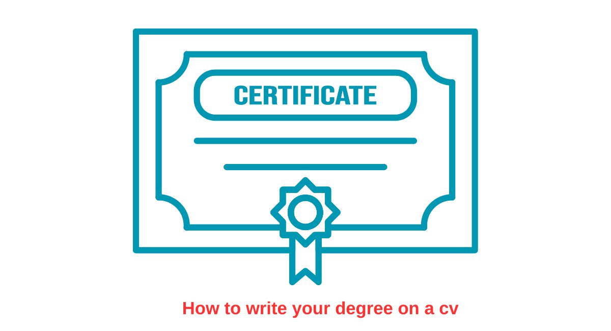 how to write your degree on a CV